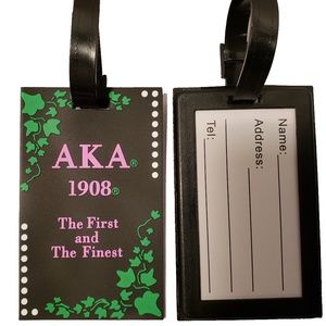 Alpha Kappa Alpha AKA Luggage Key Tag Set of 2